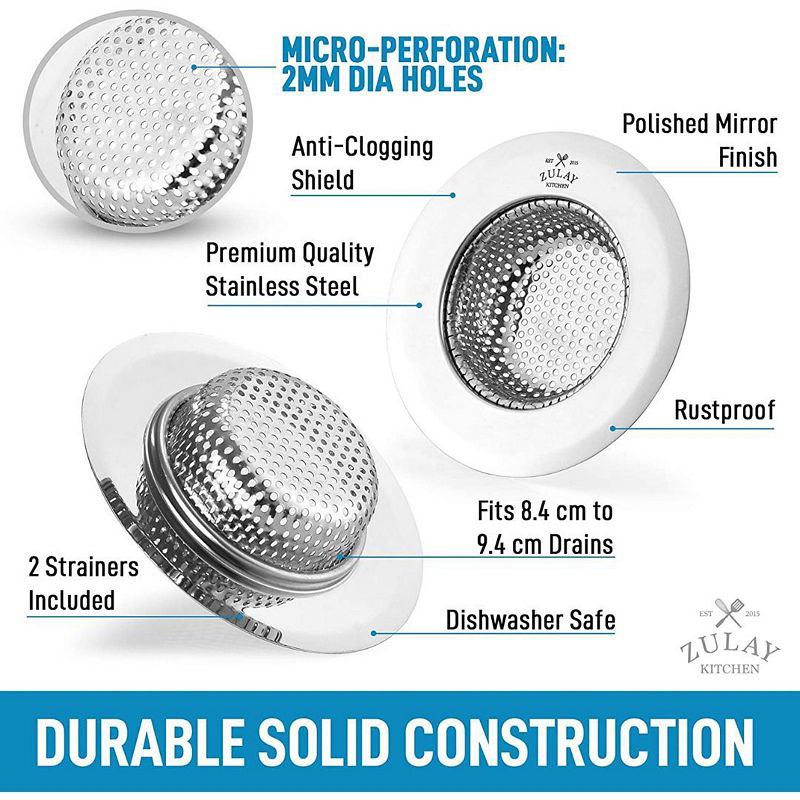 Sink Drain Strainer (2 Pack)