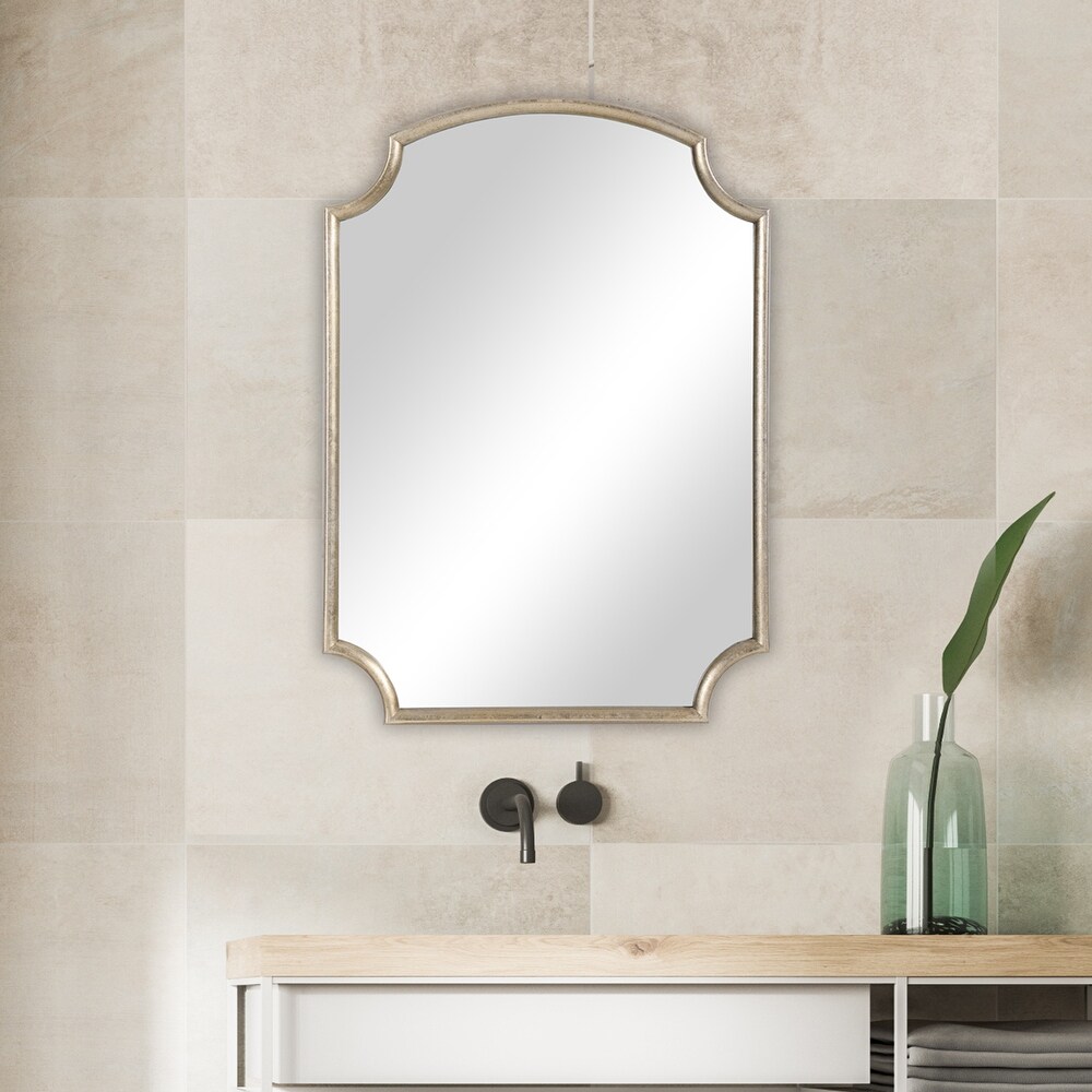 Antiqued Golden Accent Mirror