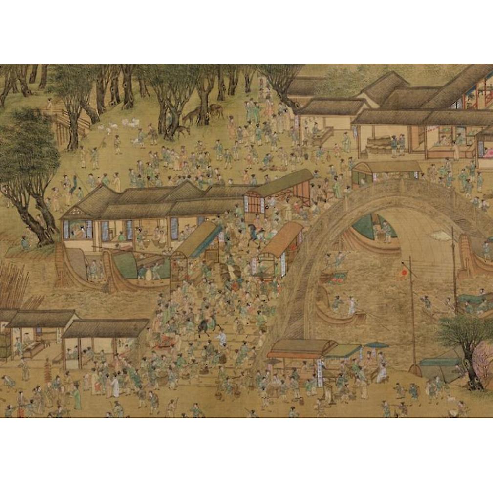 300 Piece Jigsaw Puzzle Game Ascending The River At Qingming Festival For Adults Kids