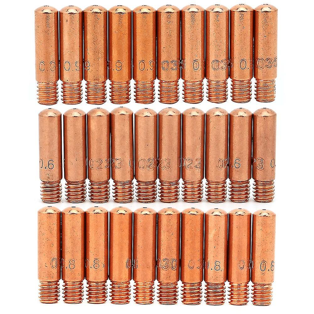 30pcs 11‑23 11‑30 11‑35 Contact Tips for Tweco Mini 100L MIG Welding Gun