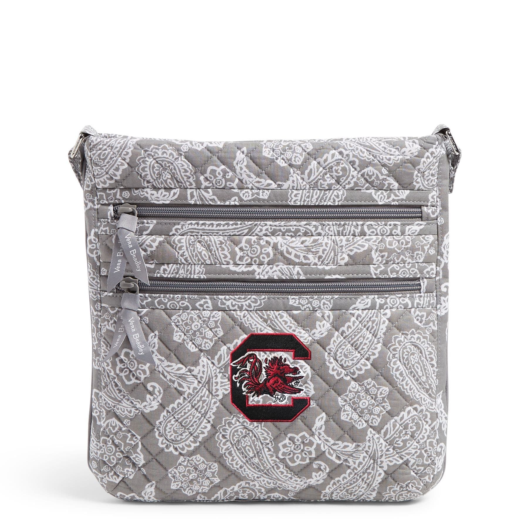 Collegiate Triple Zip Hipster Crossbody Bag