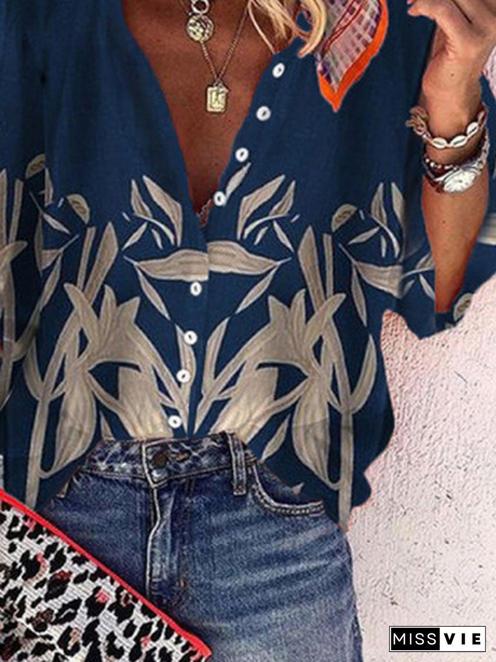 Elegant Long Sleeve Blouse