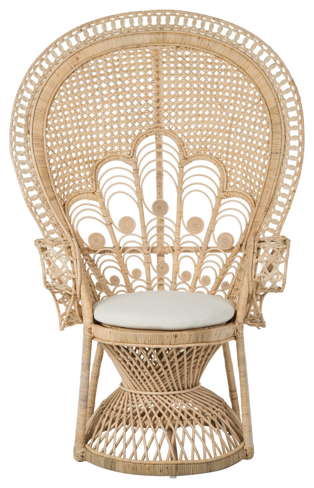 Lady Peacock Chair  Rattan   Tropical   Armchairs And Accent Chairs   by KOUBOO  Houzz