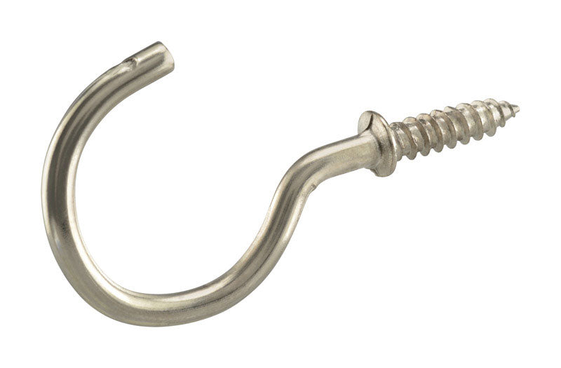 CUP HOOK NICKEL 7/8