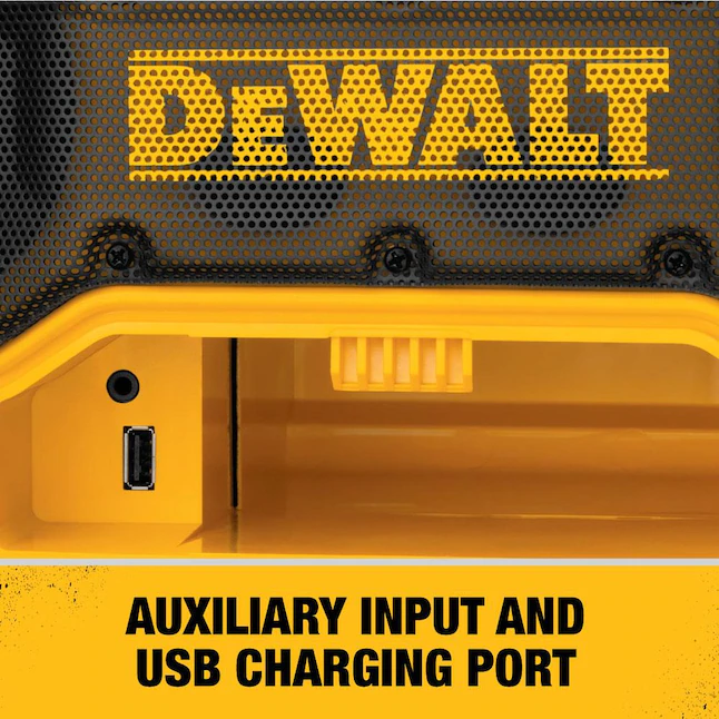 DEWALT DCR025 20-Volt MAX Bluetooth Radio with built-in Charger