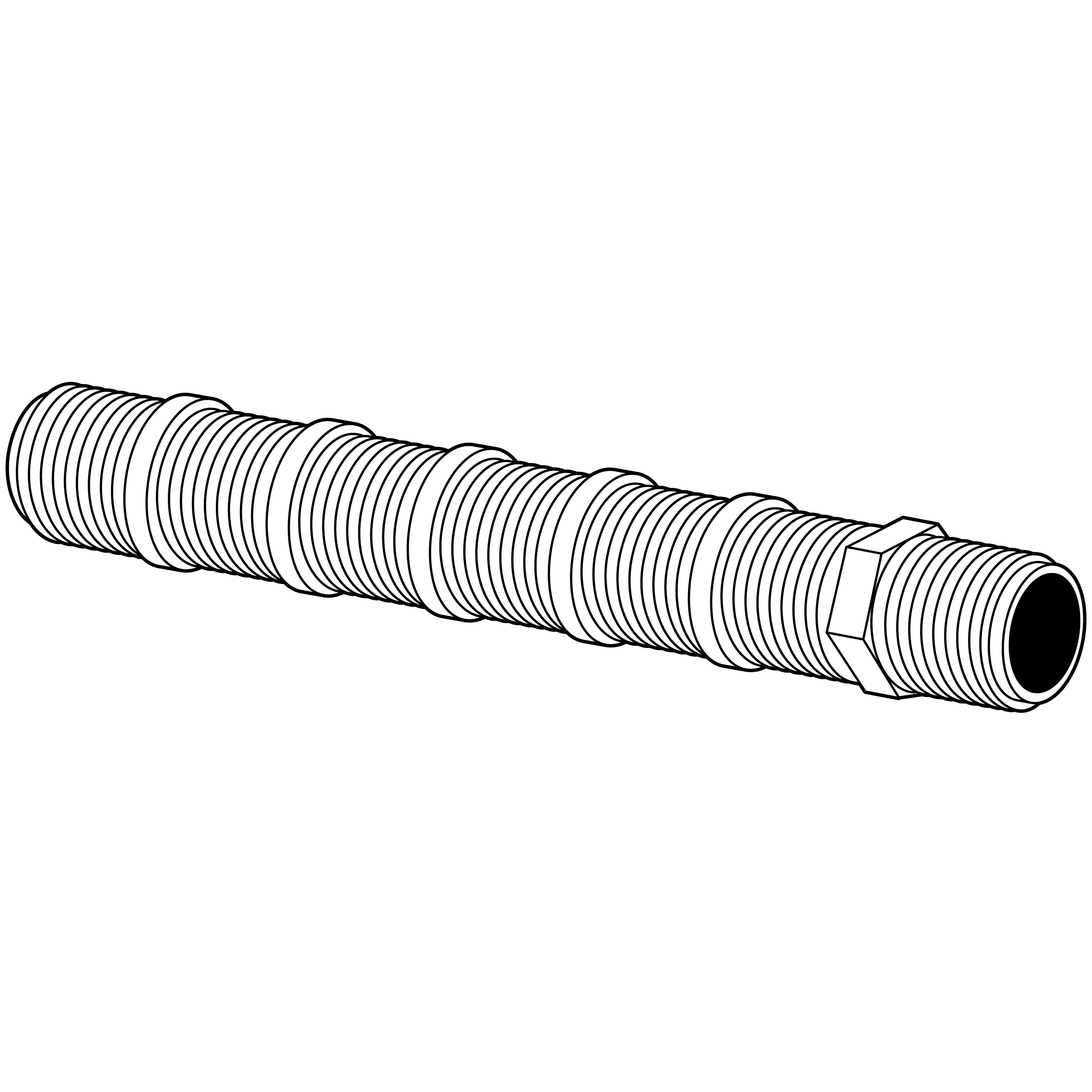 Orbit Irrigation Poly Irrigation Cut-off Riser Fitting for Underground Sprinklers Systems