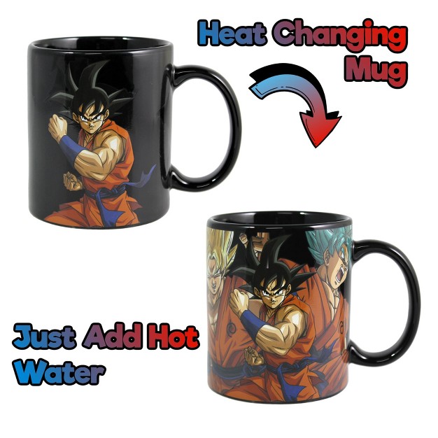 Just Funky Dragon Ball Super Goku Heat Changing 11oz Ceramic Coffee Mug