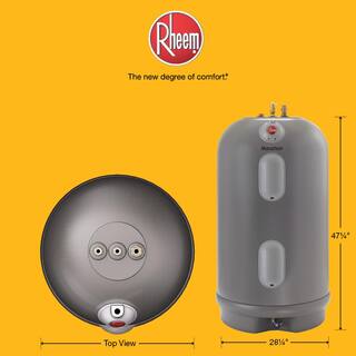 Rheem Marathon 50 gal. Short 45004500-Watt Elements Non Metallic Lifetime Electric Tank Water Heater MSR50245