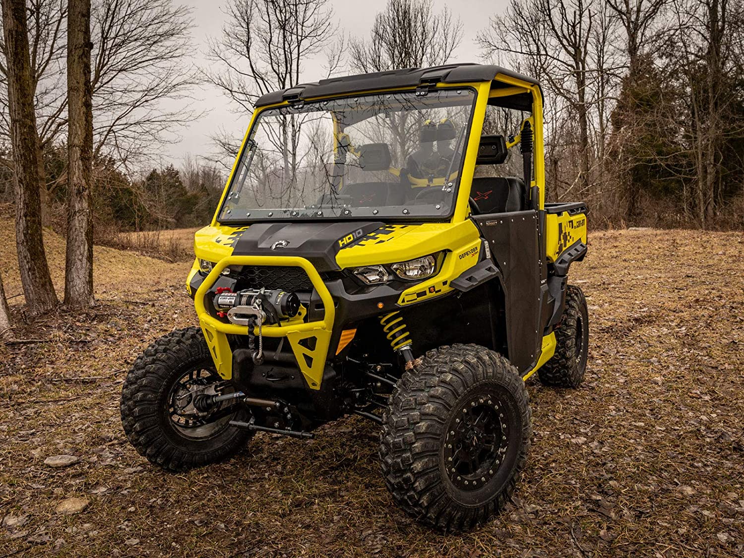 SuperATV Turn Signal Kit for 2020+ Can|Am Defender HD5/HD8/HD10|Plug and Play Installation w/ 3 Rocker Switches|Uses stock rear brake lights and 4 Front LED Signals|TSK-CA-DEF-004-001