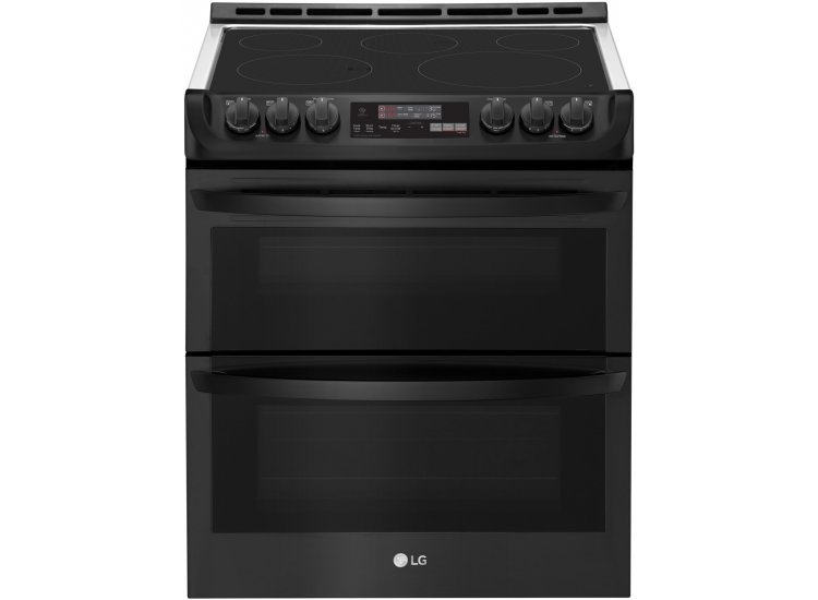 LG 7.3 Cu. Ft. Black Slide-In Double Electric Convection Range With ProBake Convection