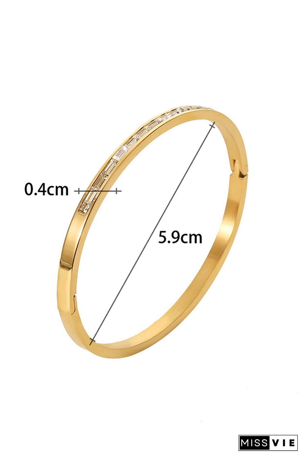 Gold Titanium Steel Bracelet MOQ 5pcs