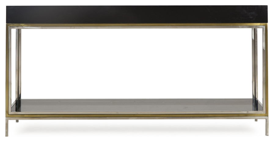 Black Lacquer With Undershelf Console Table  Andrew Martin Harlequin   Contemporary   Console Tables   by Oroa   Distinctive Furniture  Houzz