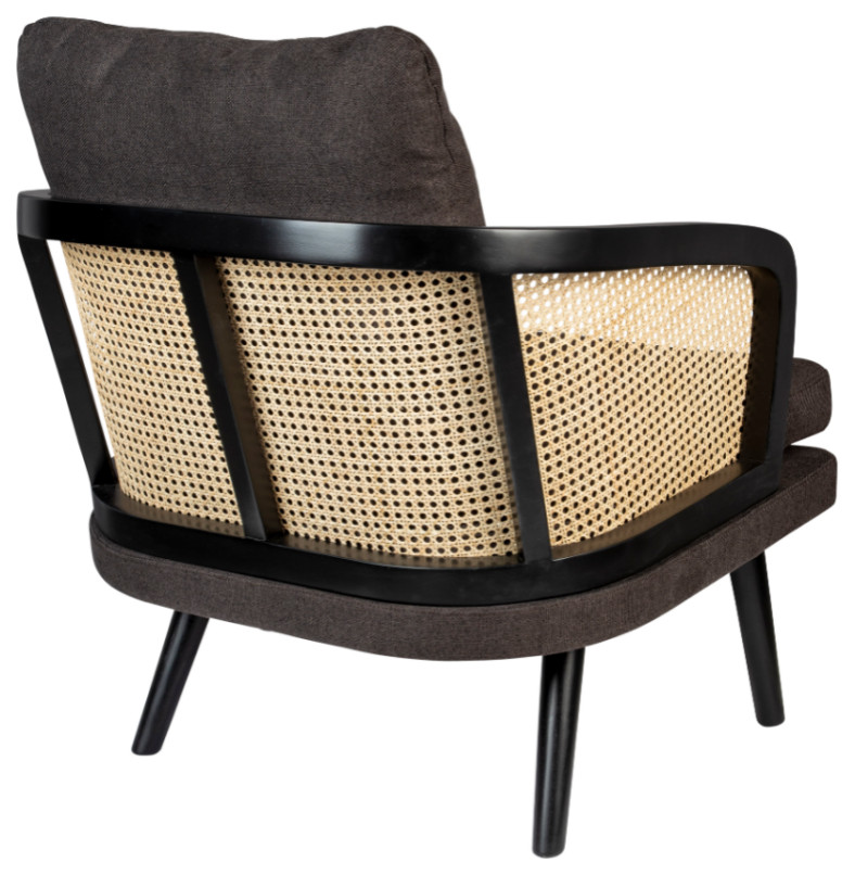 Rattan Backrest Lounge Chair  Dutchbone Manou   Tropical   Armchairs And Accent Chairs   by Oroa   Distinctive Furniture  Houzz