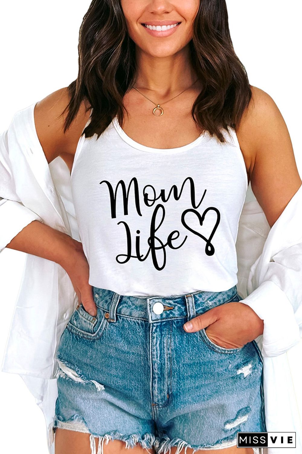 MOM LIKE Sleeveless Tank Top