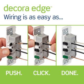 Leviton Decora Edge 15 Amp Tamper-Resistant Duplex Outlet 10-Pack White M02-E5325-0MW