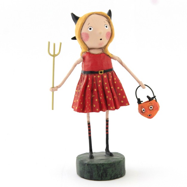 Lori Mitchell She Devil One Figurine 6 Inches Halloween Pitch Fork 13320 Resin Red