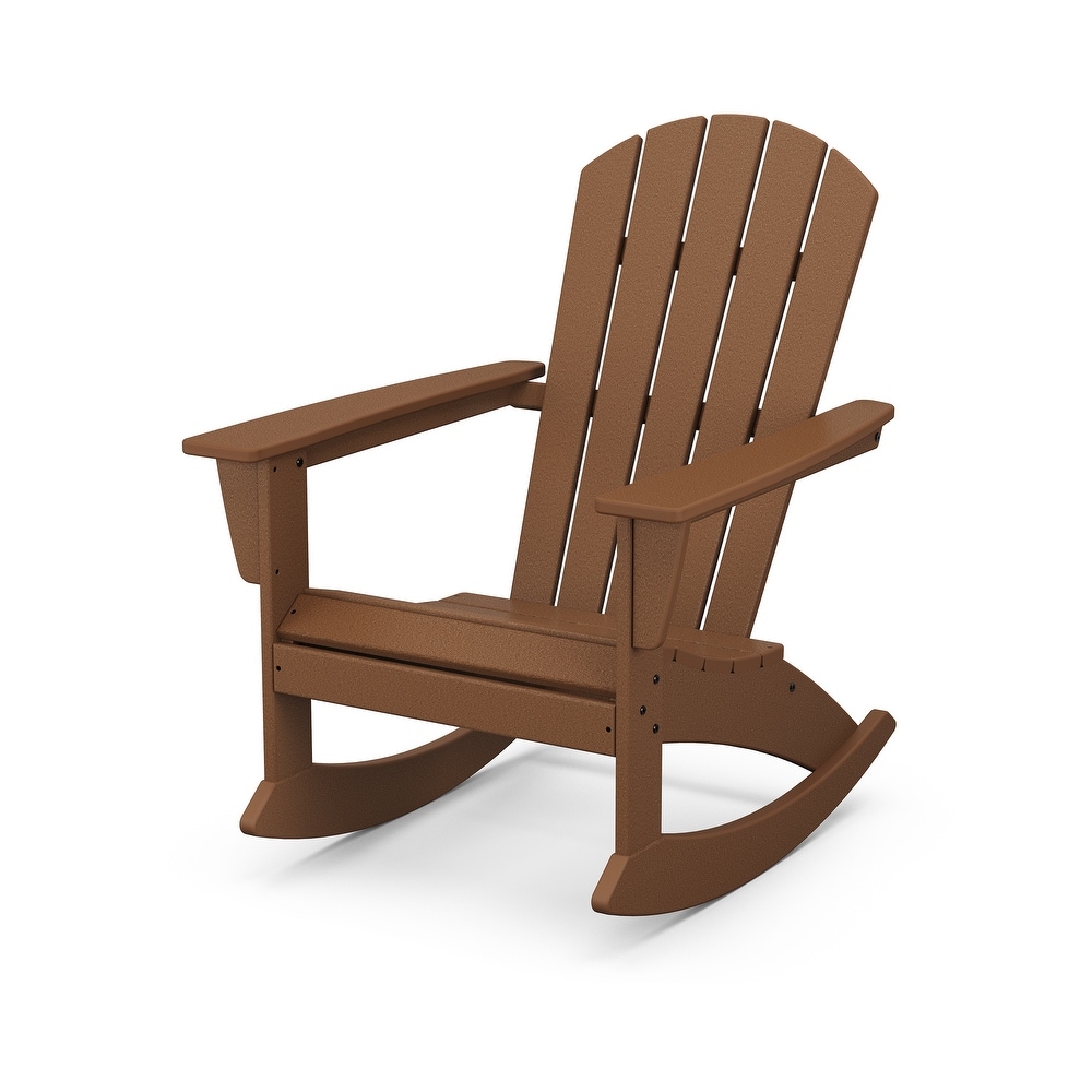 POLYWOOD Nautical Adirondack Rocking Chair