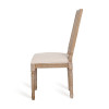 GDF Studio Brownell French Country Wood and Cane Upholstered Dining Chairs， Set of 6， Beige and Natural