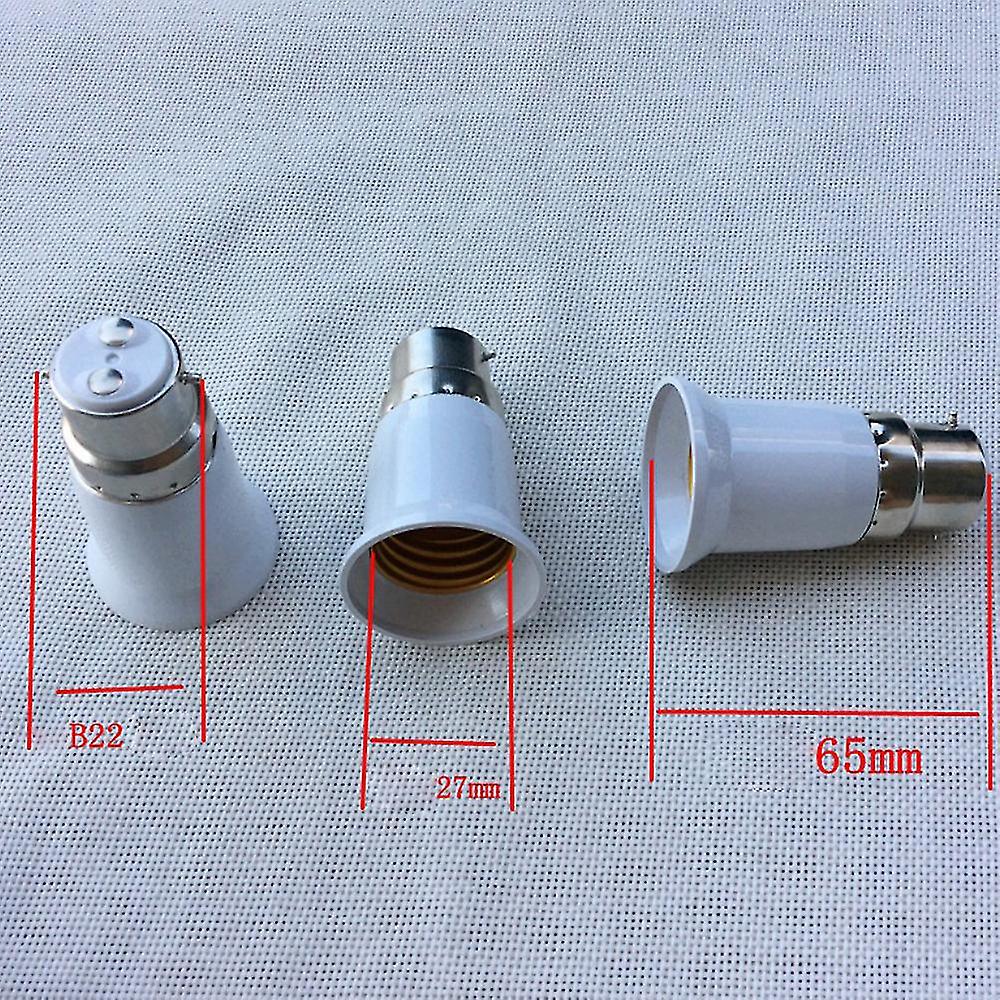 10pcs Bc B22 To Es E27 Adaptor Bayonet Cap Edison Screw Light Bulb Converter