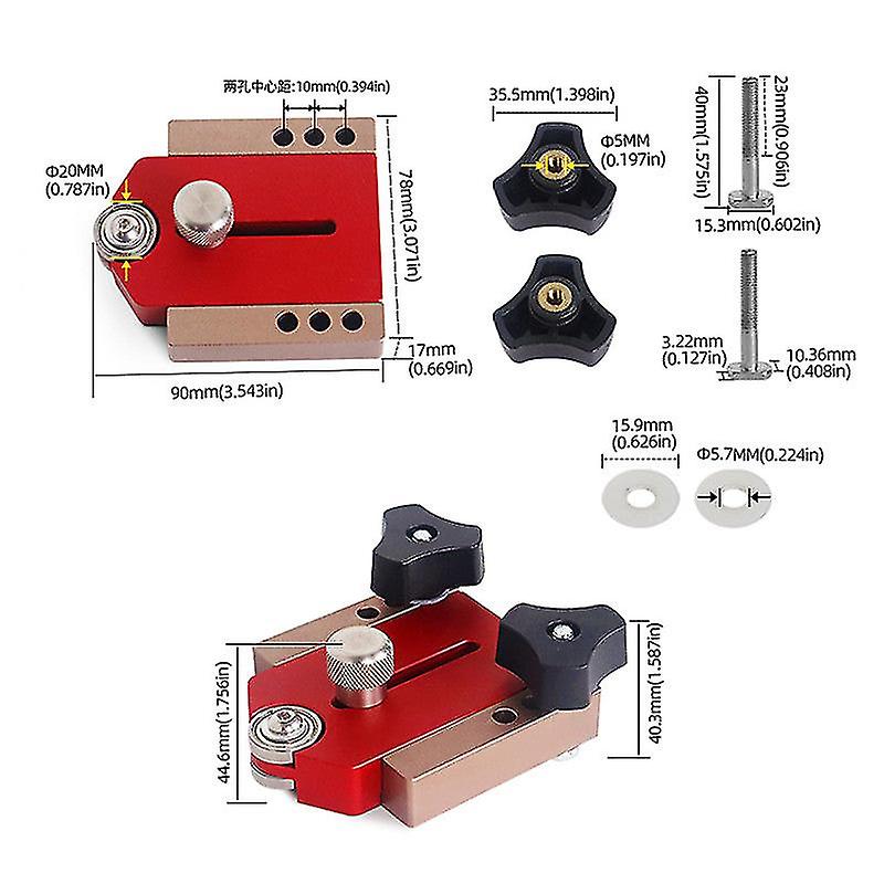 Saw Table Pushing Limit Backer Workbench Fast Cutting Milling Limit Fence Router Table Positioning Tool With Sliding Roller