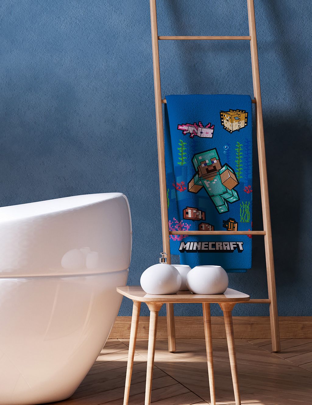 Pure Cotton Minecraft™ Kids' Bath Towel