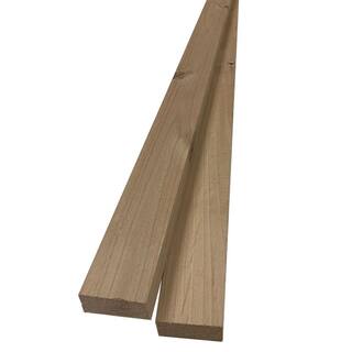 Swaner Hardwood 1 in. x 2 in. x 8 ft. Knotty Alder S4S Board (2-Pack) OL04011696AK