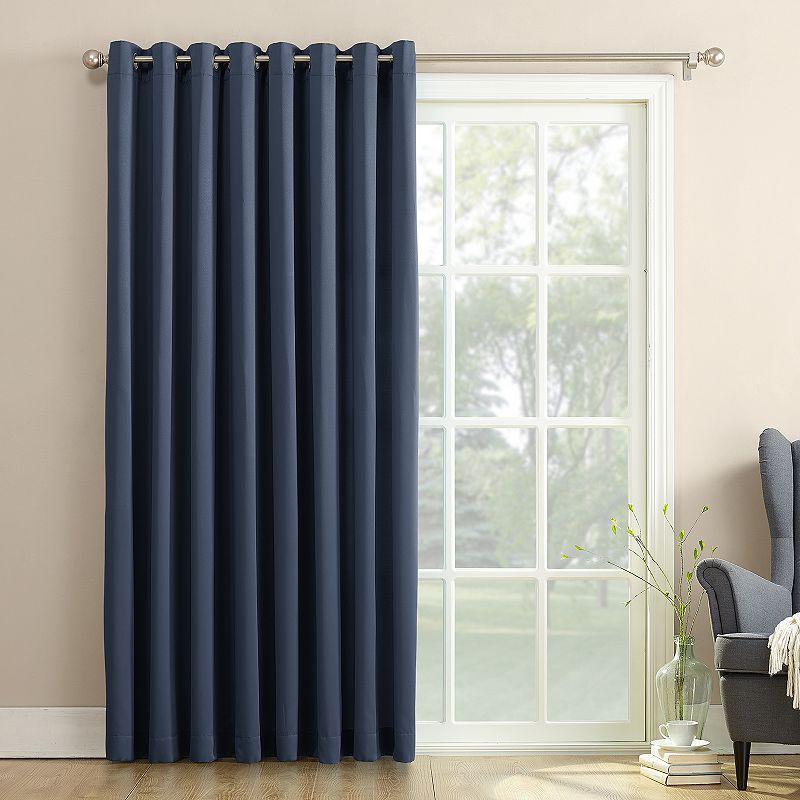 Sun Zero Gramercy Room Darkening Patio Door Curtain Panel