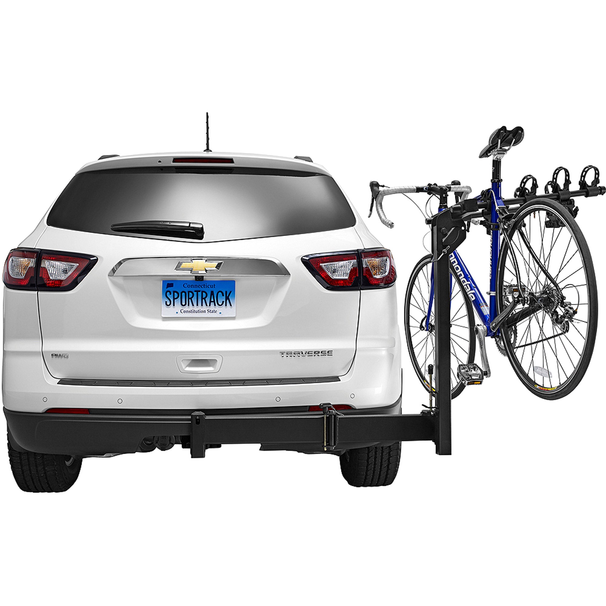 SportRack SR2415 Ridge Swing 4 Hanging Hitch Bike Carrier， 4 Bikes， Black