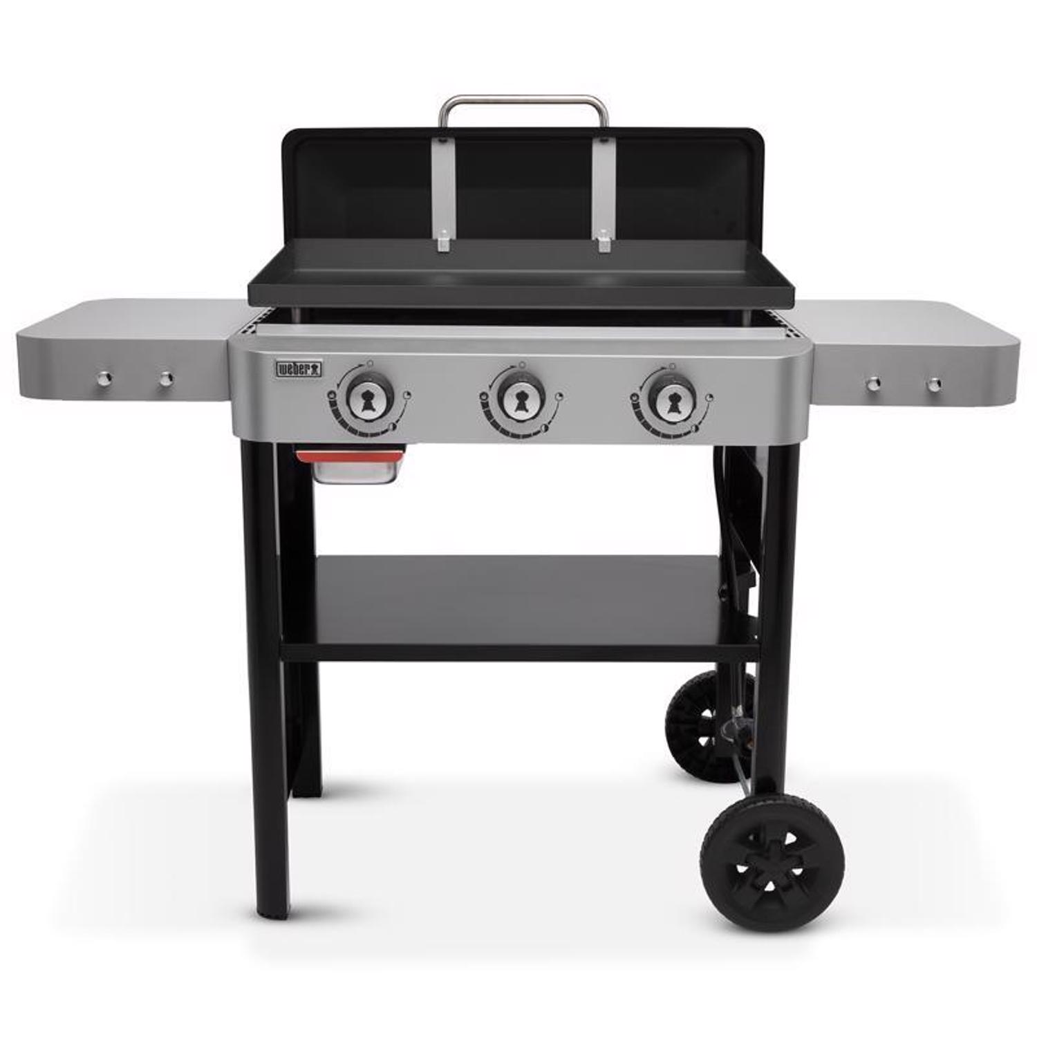 Weber 28in 3 Burner Liquid Propane Outdoor Griddle Black