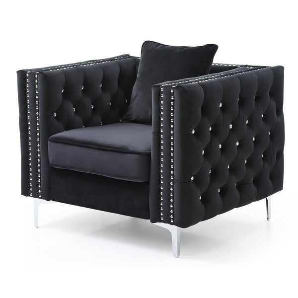 Paige Tufted Velvet Living Room Chair