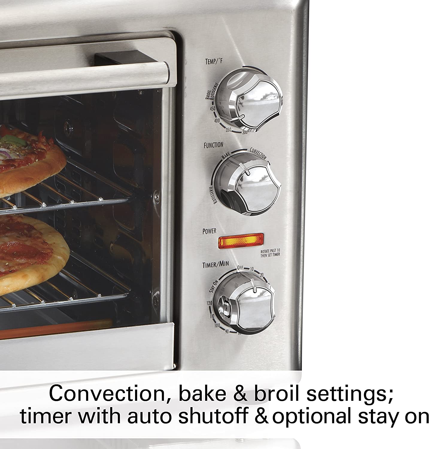 Hamilton Beach Countertop Rotisserie Convection Toaster Oven， Extra-Large， Stainless Steel (31103DA)