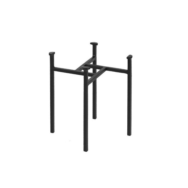 Simple Minimalist Tabletop And Floor Eileen Iron Plant Stand Black Achla Designs