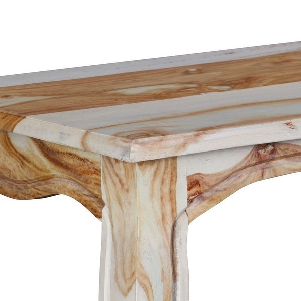 vidaXL Console Table Solid Sheesham Wood 43.3