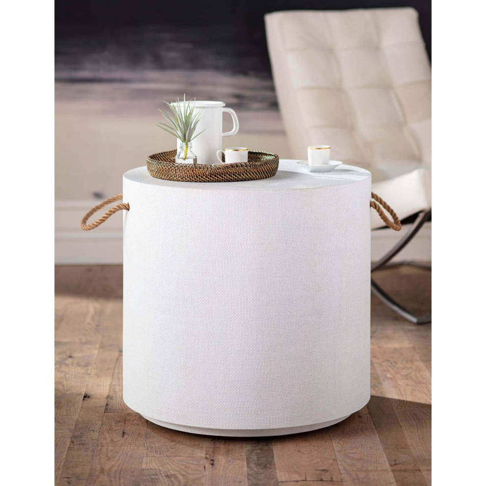 Aegean Round Table   Beach Style   Side Tables And End Tables   by Regina Andrew  Houzz