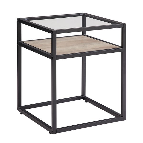 Tempered Glass Top Side Table