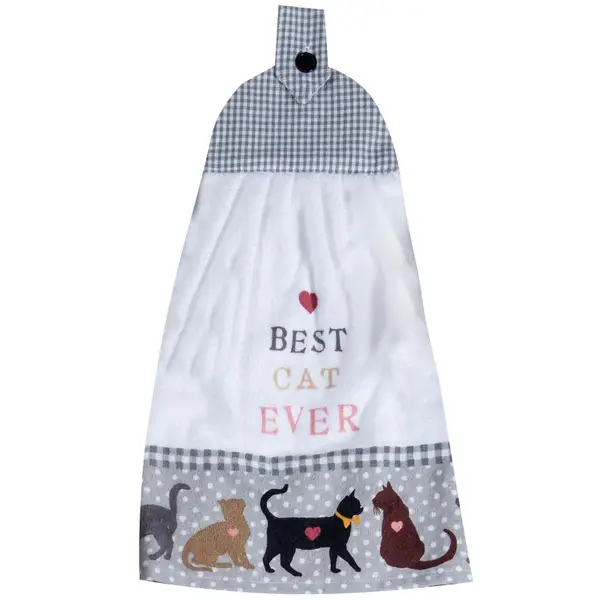 Kay Dee Designs Best Cat Ever Tie Towel