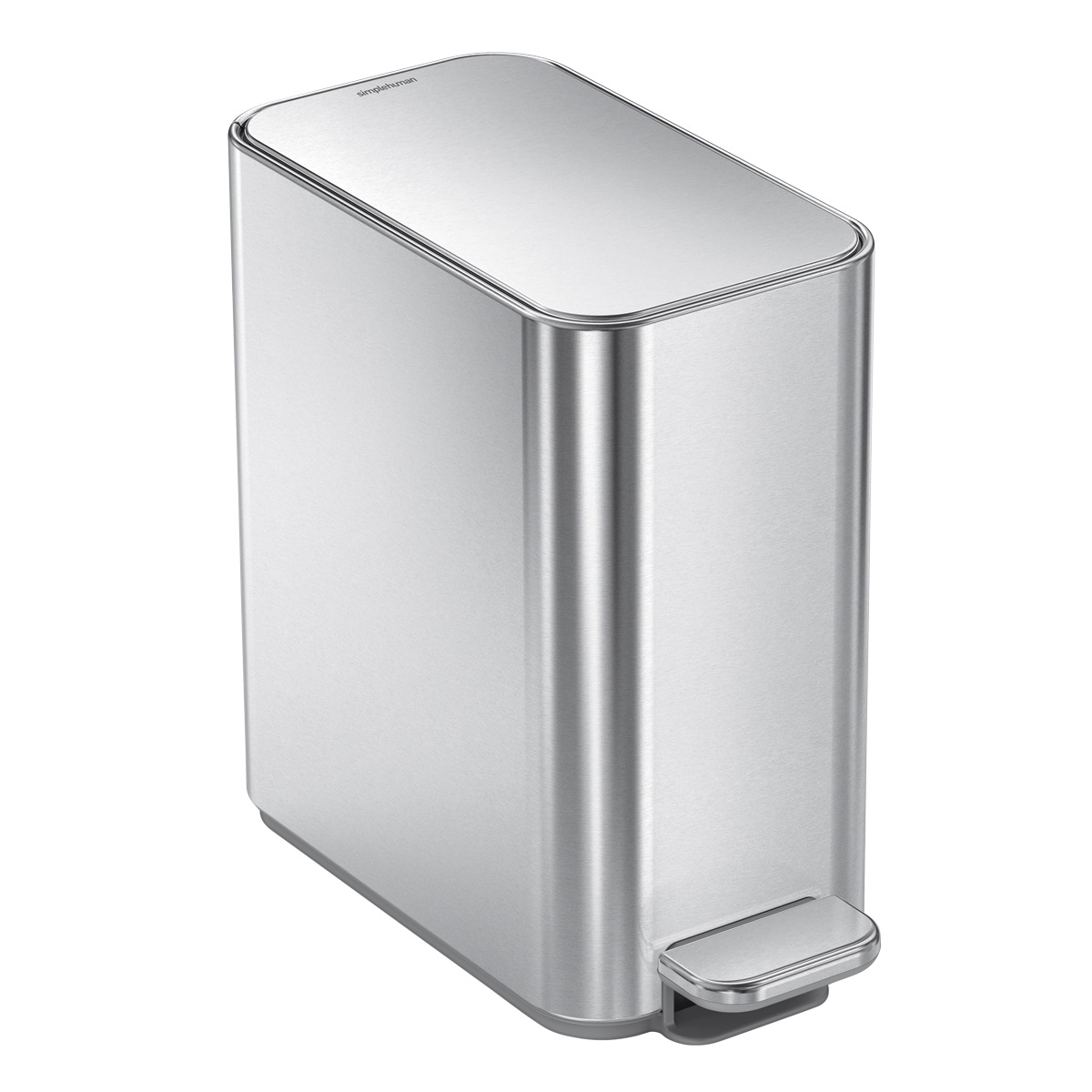 simplehuman Slim Step 13 Gallon Steel Trash Can