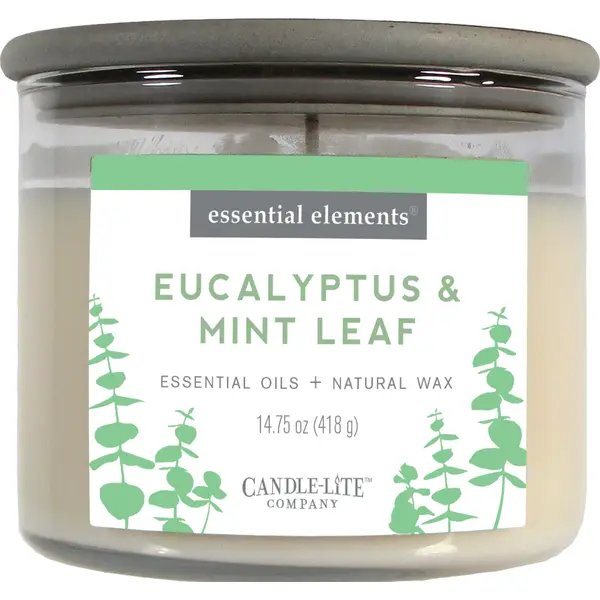 Candle-Lite Eucalyptus and Mint 3-Wick Candle