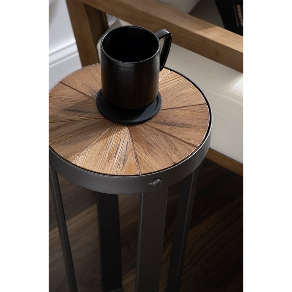 Kate and Laurel Gerhardt Round Side Table - 20x20x18.5