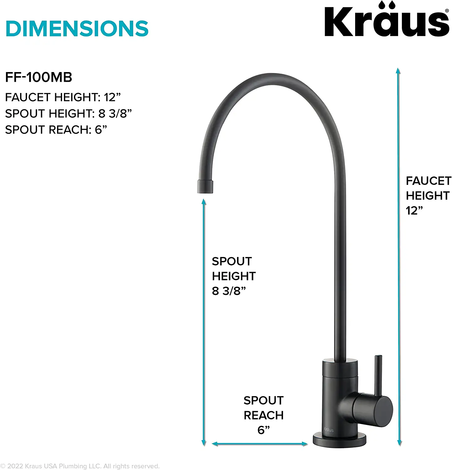 Kraus Purita Dual-stage Carbon Block Under Sink Water Filtration System