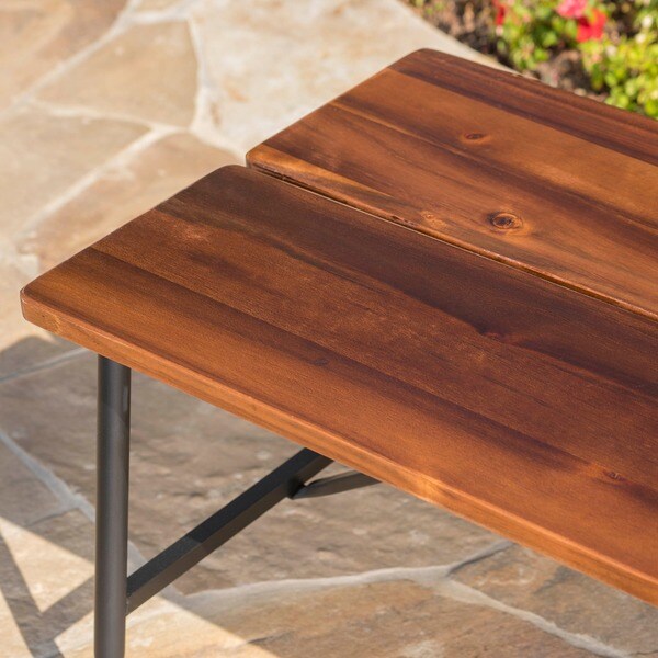 Ocala Outdoor Acacia Wood Coffee Table by Christopher Knight Home