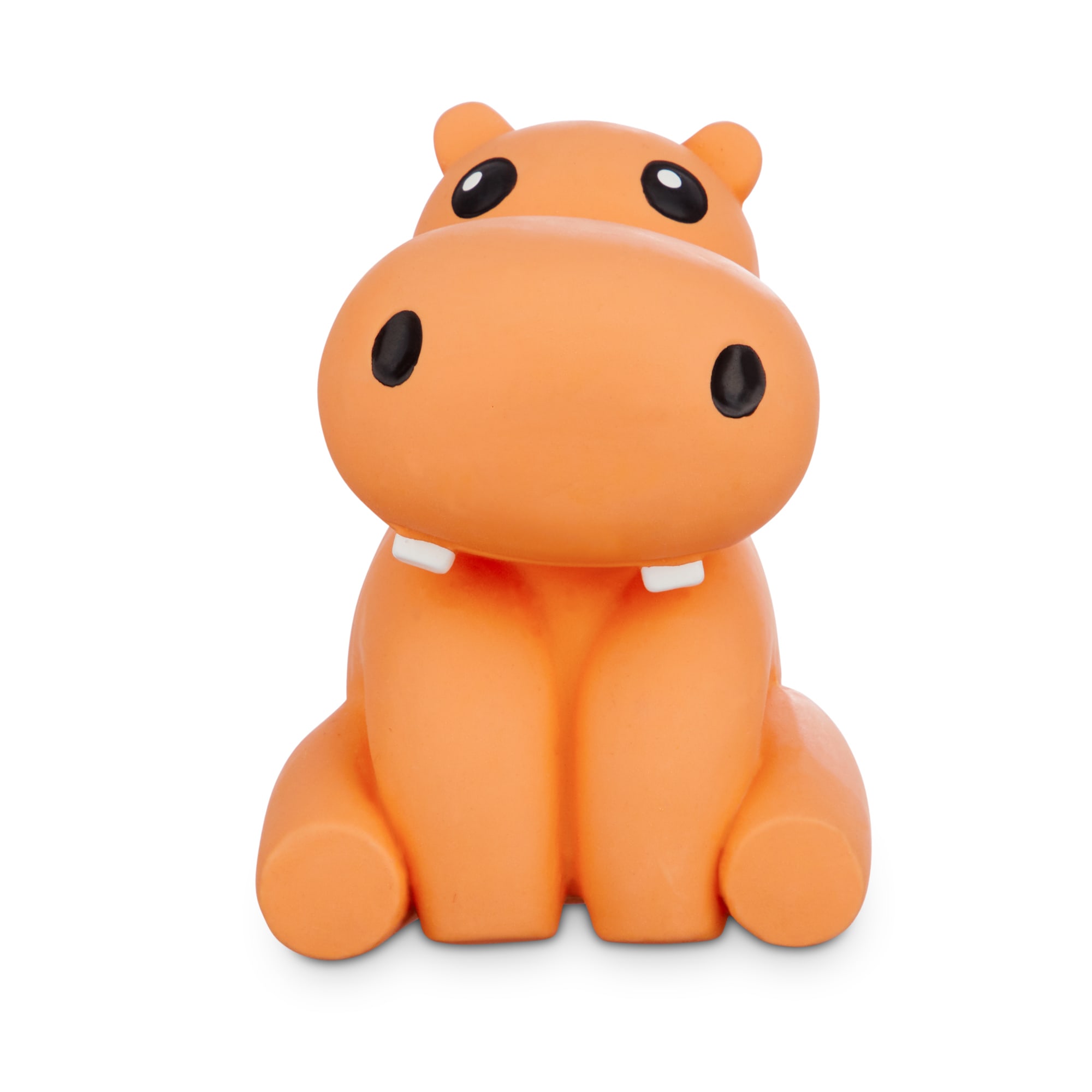 Leaps  Bounds Chomp and Chew Latex Hippo Dog Toy， X-Small