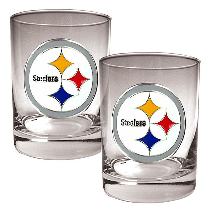 Pittsburgh Steelers 2-pc. Rocks Glass Set