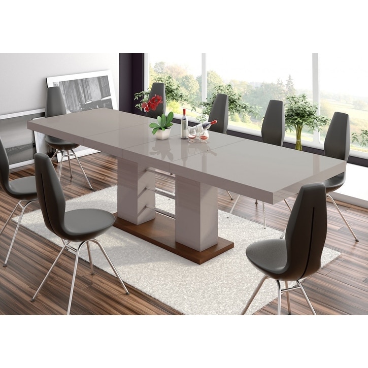 LINOSA High Gloss Dining Table with Extension