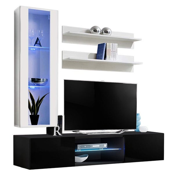 Fly H2 33TV Wall Mounted Floating Modern Entertainment Center