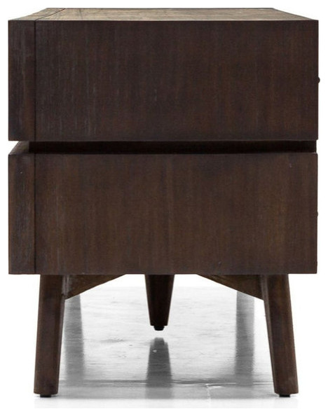 Andris Mid Century Acacia Tv Stand   Midcentury   Entertainment Centers And Tv Stands   by V.S.D Furniture  Houzz