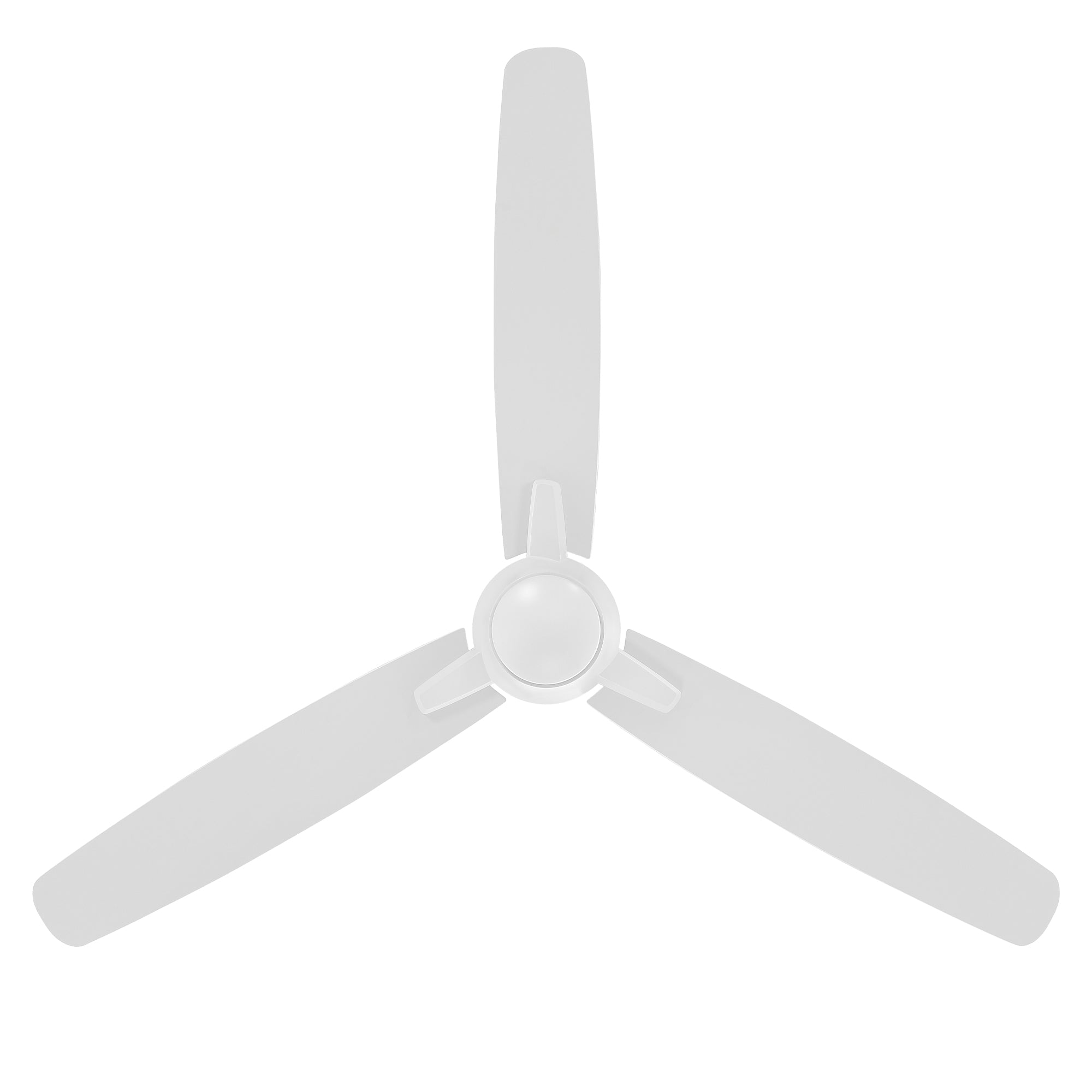 Blitzen Indoor and Outdoor 3-Blade Smart Ceiling Fan 54in Matte White with Remote Control