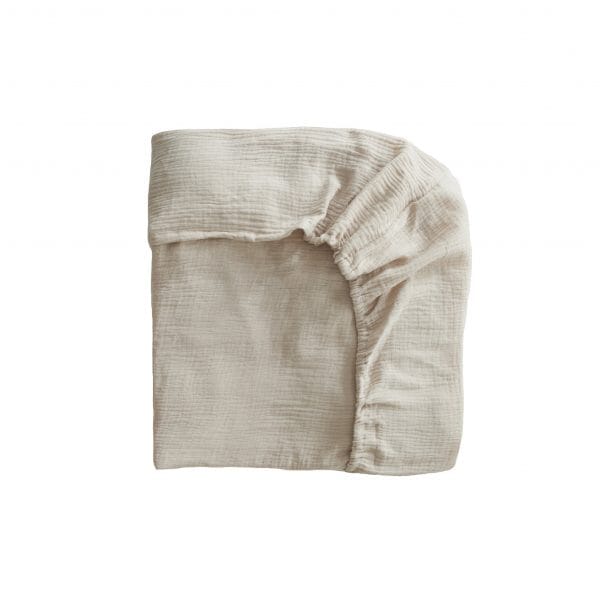 Mushie Extra Soft Muslin Crib Sheet