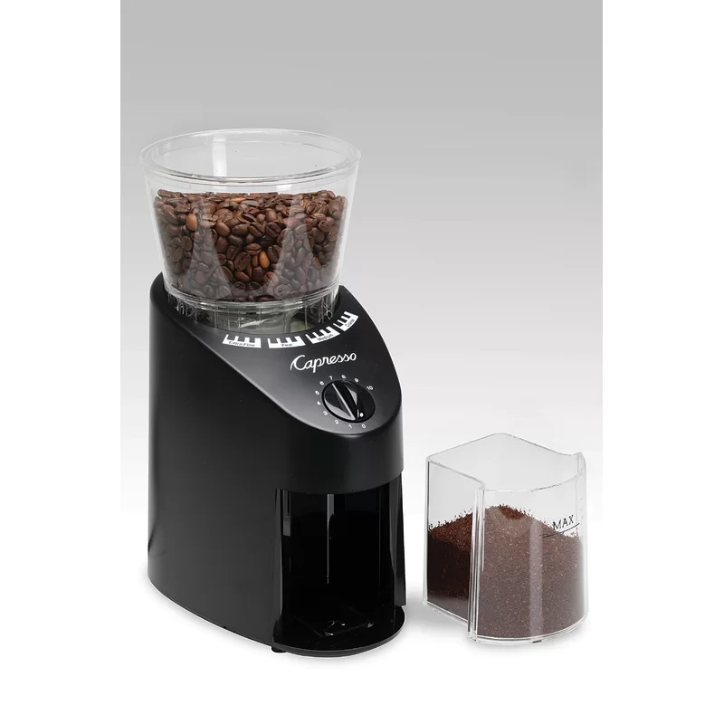 Capresso Infinity Conical Burr Grinder， Black 8.8 oz