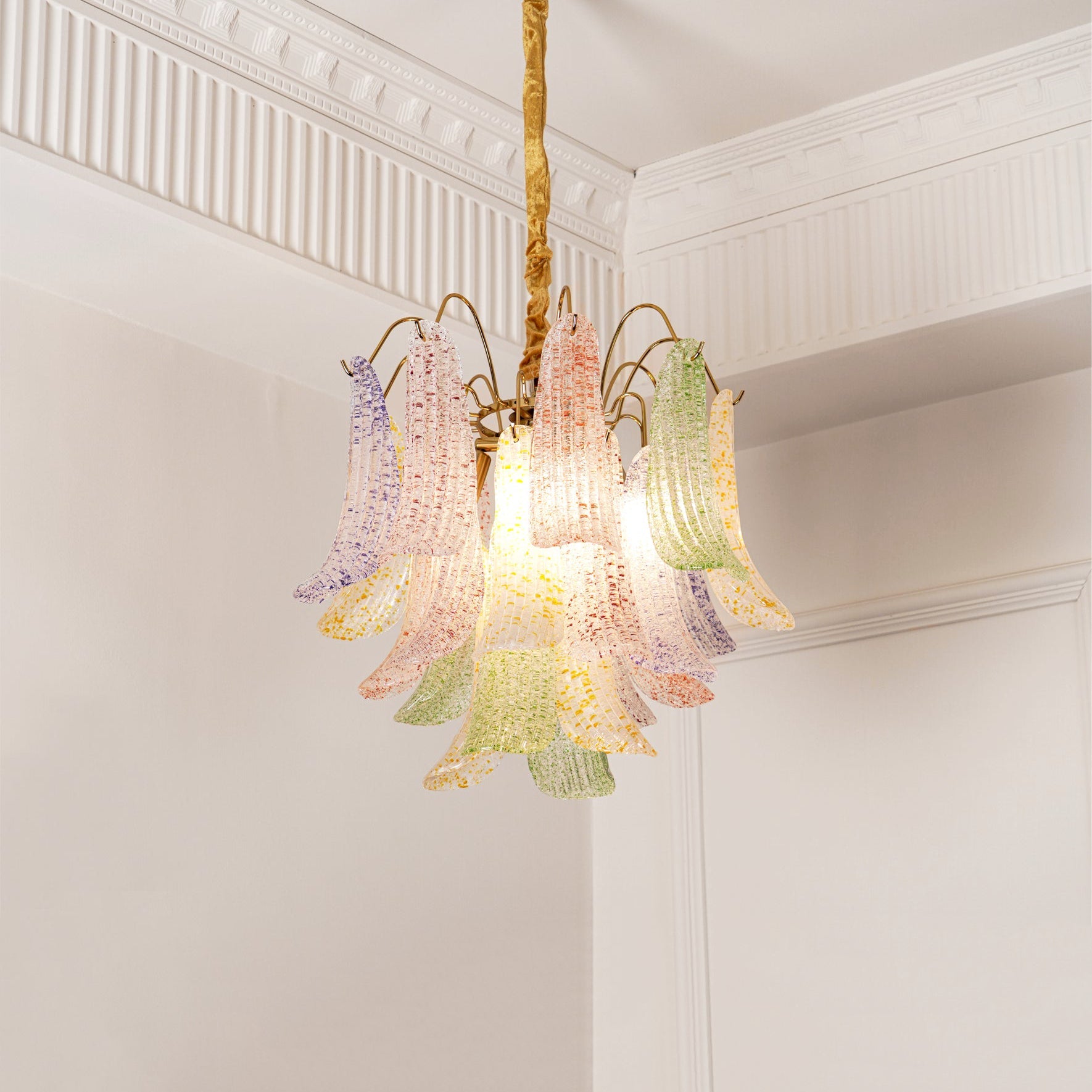 Venini Colorful Murano Glass Chandelier